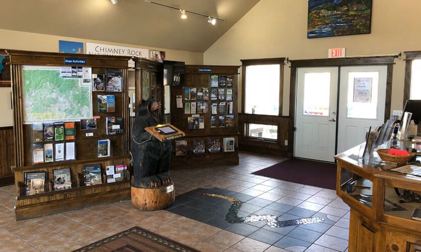 Inside the Pagosa Springs Visitor Center