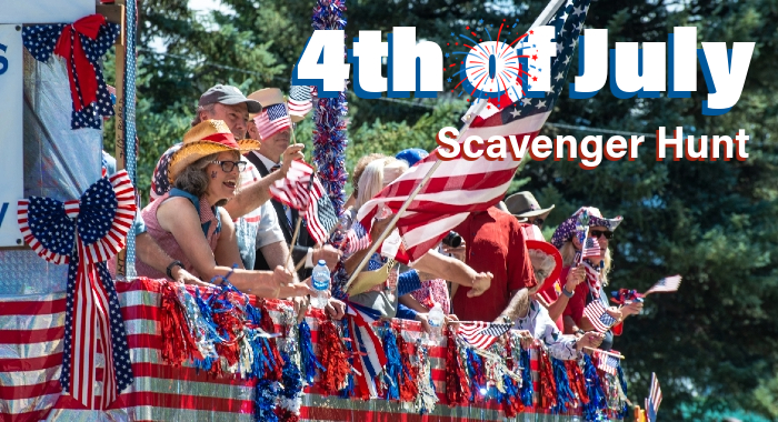 Complete the 4th of July Scavenger Hunt and be entered to win!