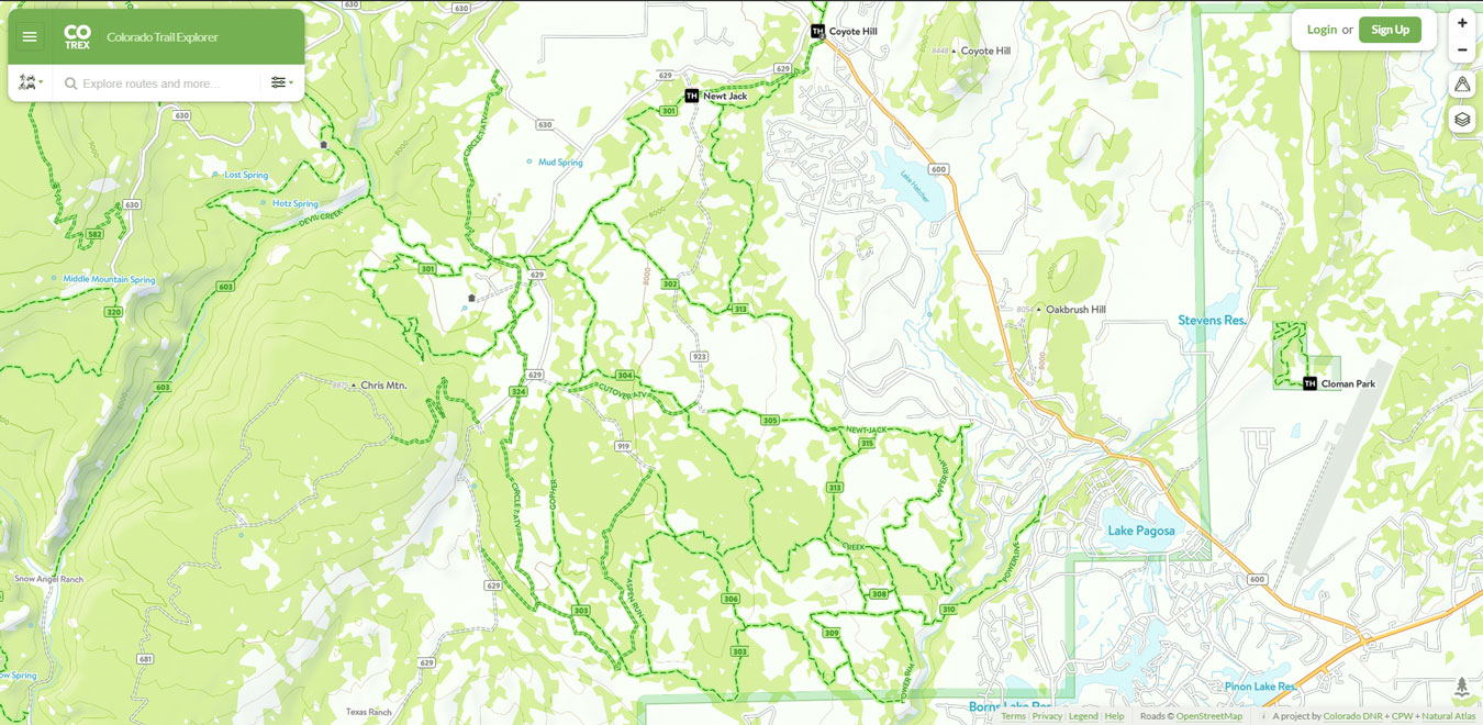 Turkey Springs Trails Map